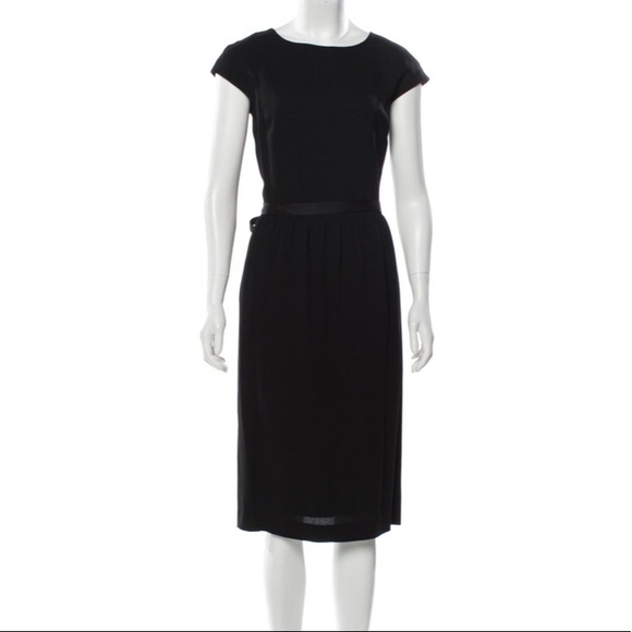 Carolina Herrera Scooped neck midi dress